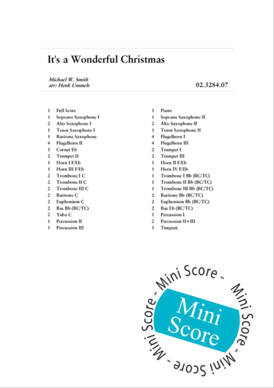 It's a Wonderful Christmas Fanfare Band scores gallery preview page 4