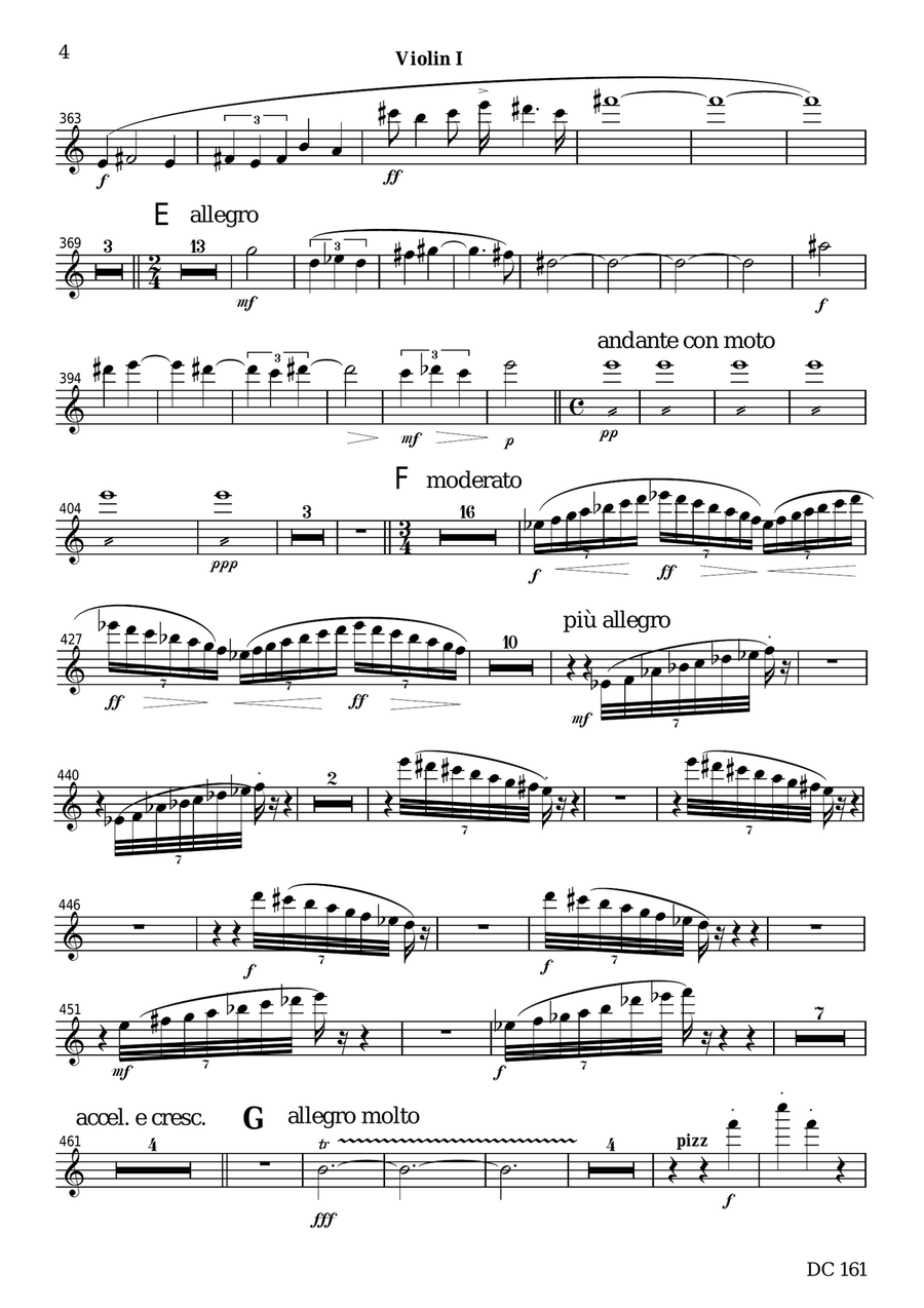 Vinlandsaga - a Nordic Symphony [string parts] String Quartet scores gallery preview page 4