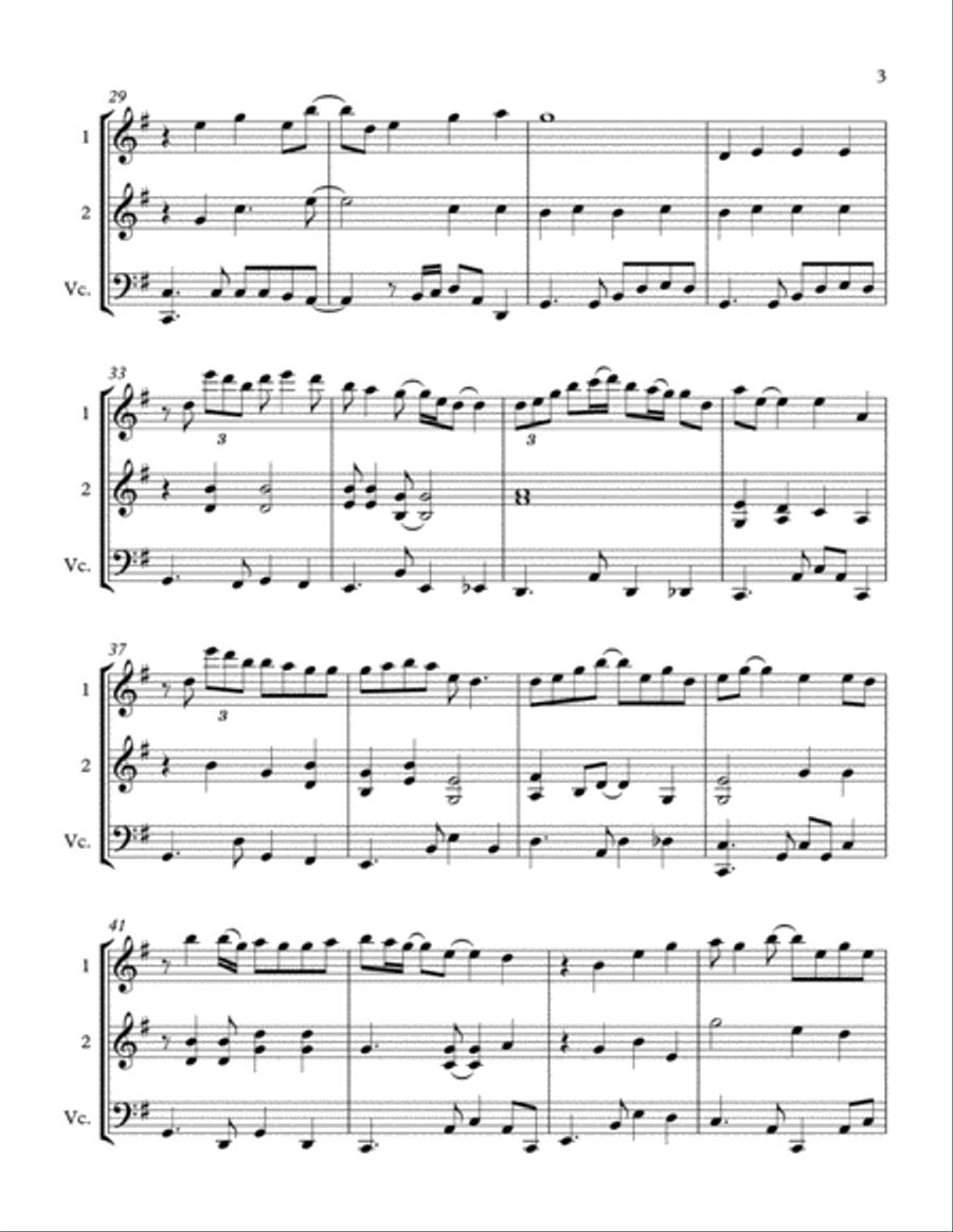 How Sweet It Is (To Be Loved By You) String Trio scores gallery preview page 3