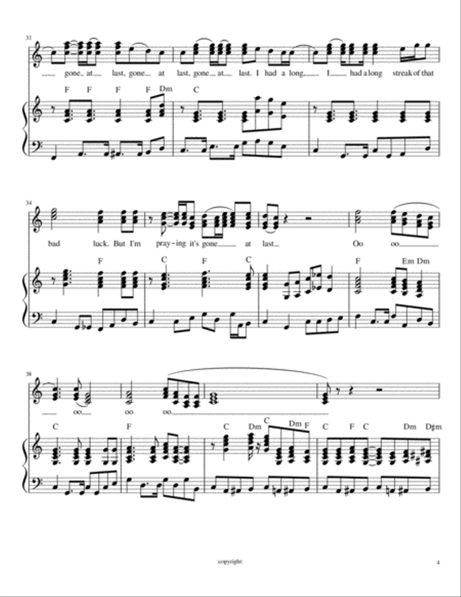 Gone At Last Gone At Last Piano, Vocal, Guitar scores gallery preview page 5