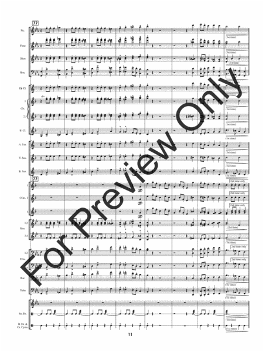 Pathfinder Of Panama Concert Band scores gallery preview page 14