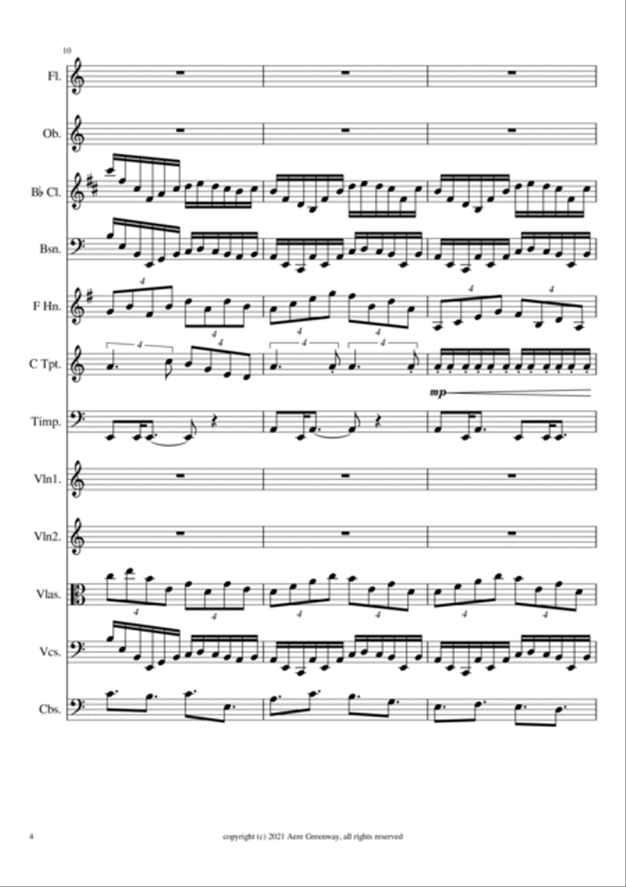 Symphonic Poem # 8 - Tumult, and Resolution Full Orchestra scores gallery preview page 5