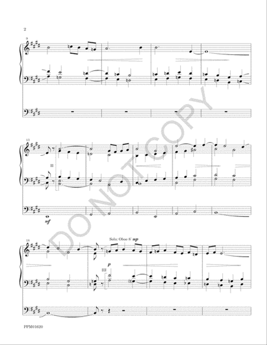 An Evocation of Urbs beata Jerusalem Organ scores gallery preview page 5