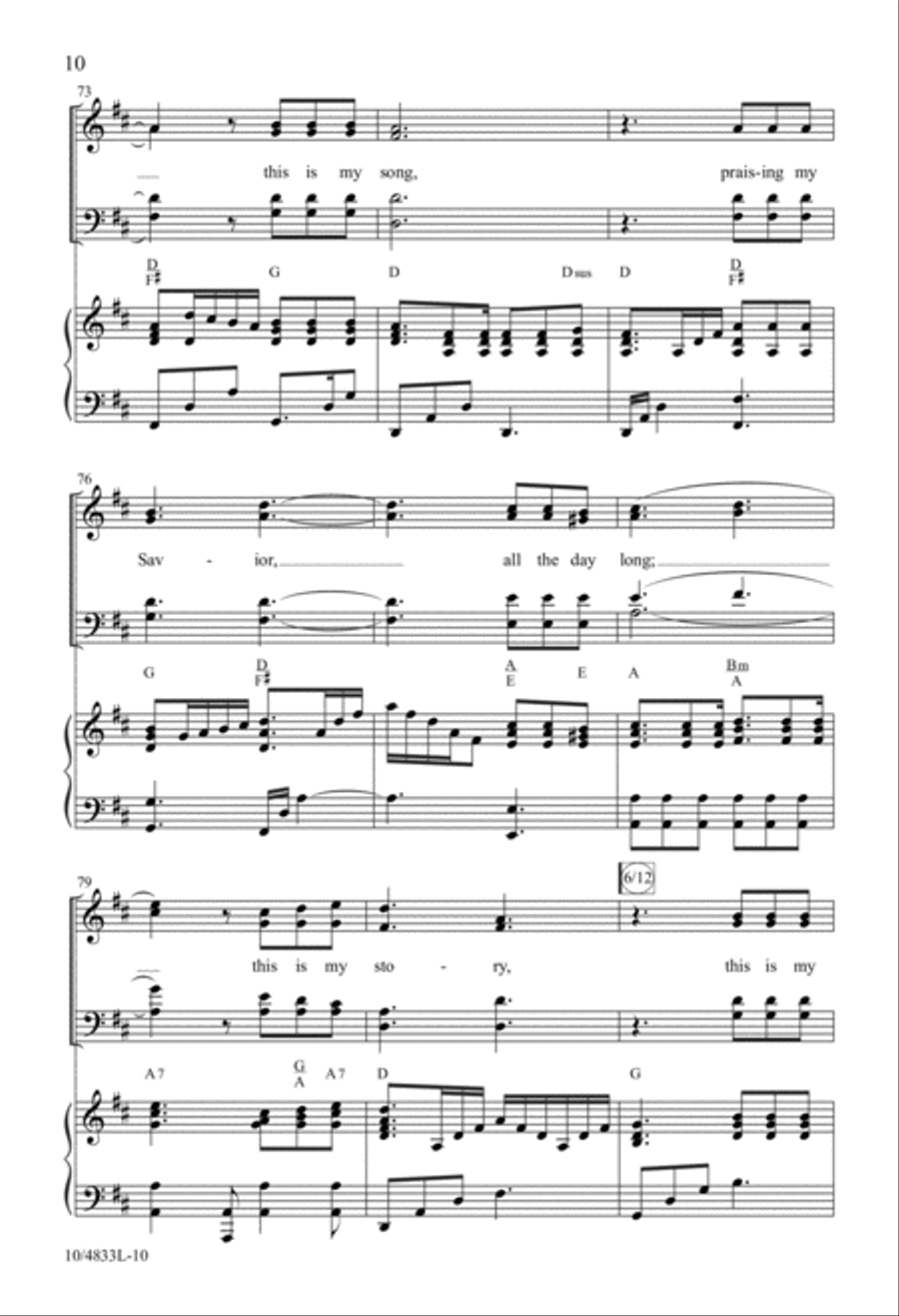 Blessed Assurance Blessed Assurance 4-Part scores gallery preview page 10