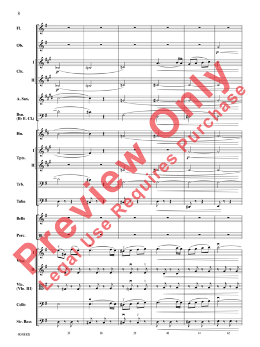 Overture to Die Fledermaus Full Orchestra scores gallery preview page 9