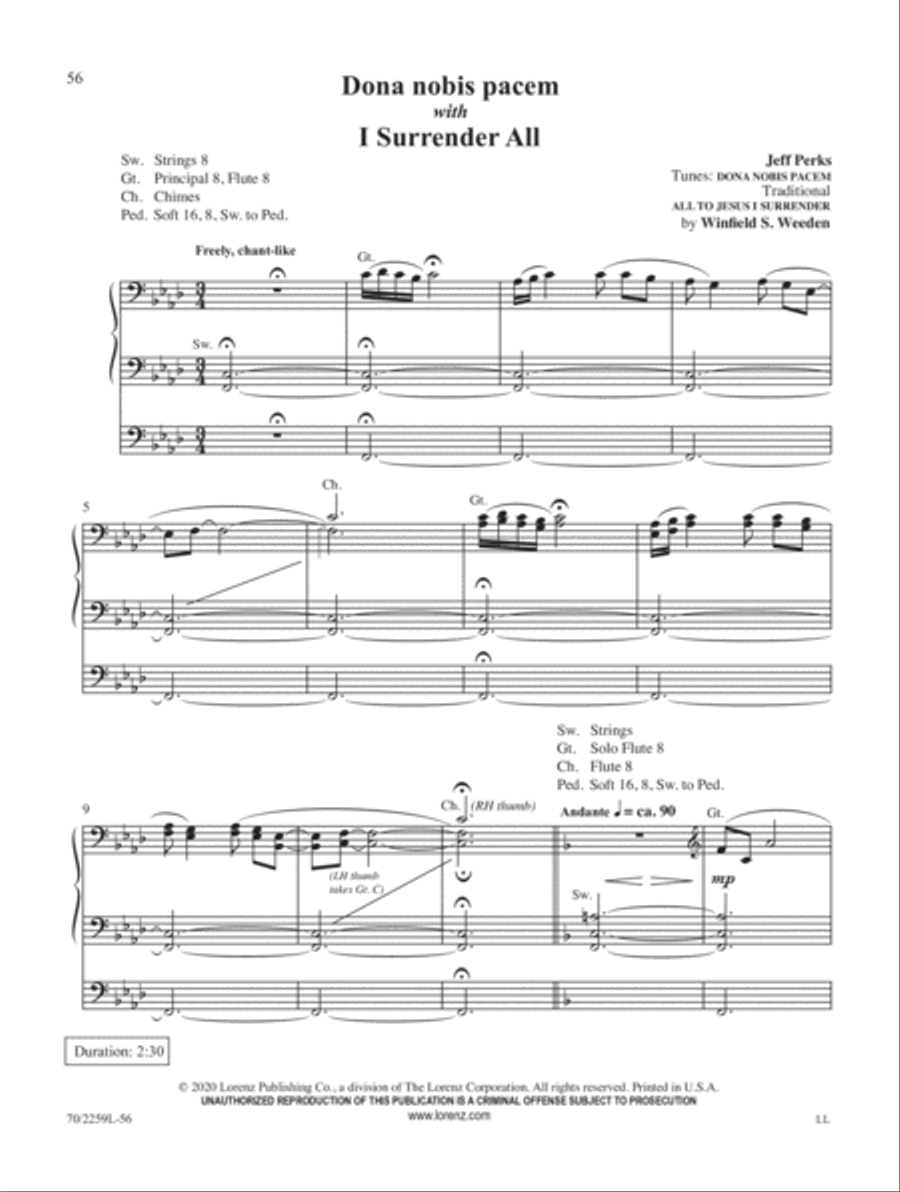 Exaltation Organ Solo scores gallery preview page 15