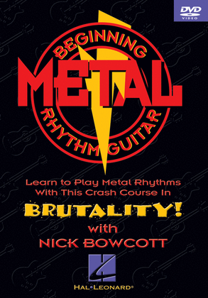 Book cover for Beginning Metal Rhythm Guitar