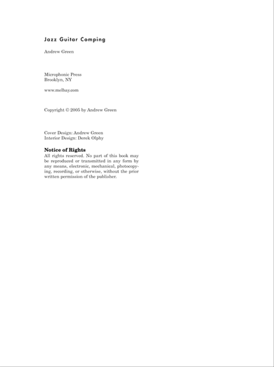 Jazz Guitar Comping Electric Guitar scores gallery preview page 3