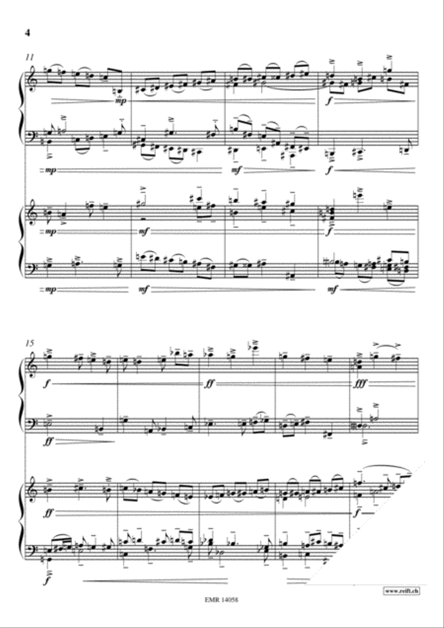 Fantasia Fantasia Piano Duet scores gallery preview page 4