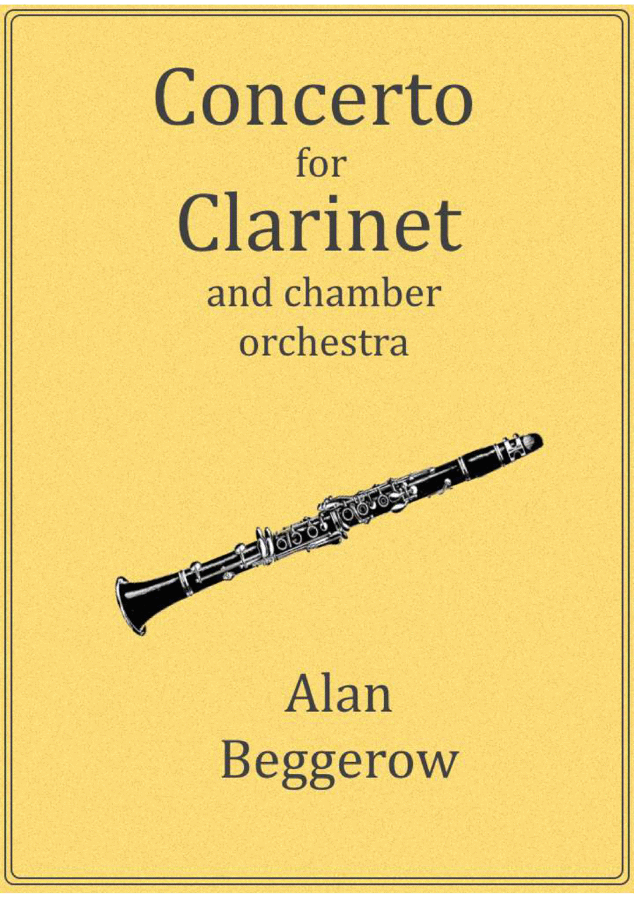 Concerto For Clarinet And Chamber Orchestra (score only) Chamber Orchestra scores gallery preview page 1