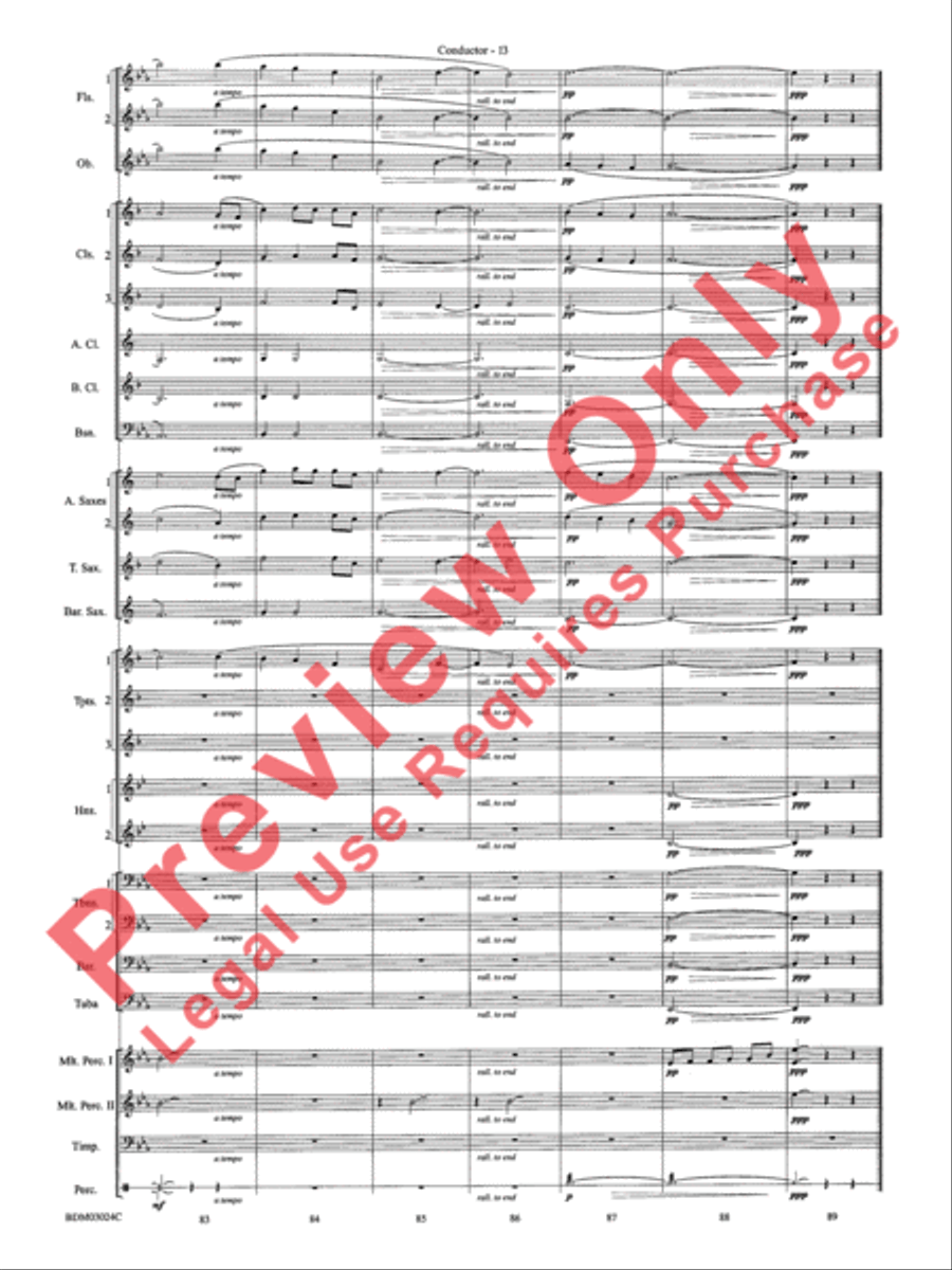 Winter Rhapsody - Cs Winter Rhapsody - Cs Concert Band scores gallery preview page 16