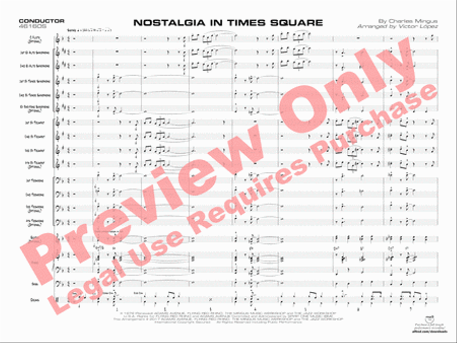 Nostalgia in Times Square Jazz Ensemble scores gallery preview page 4