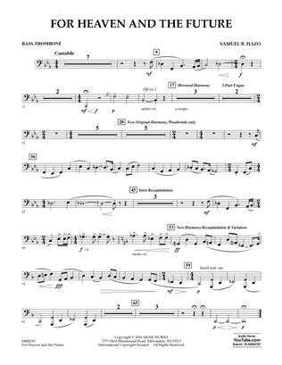 For Heaven and the Future - Bass Trombone