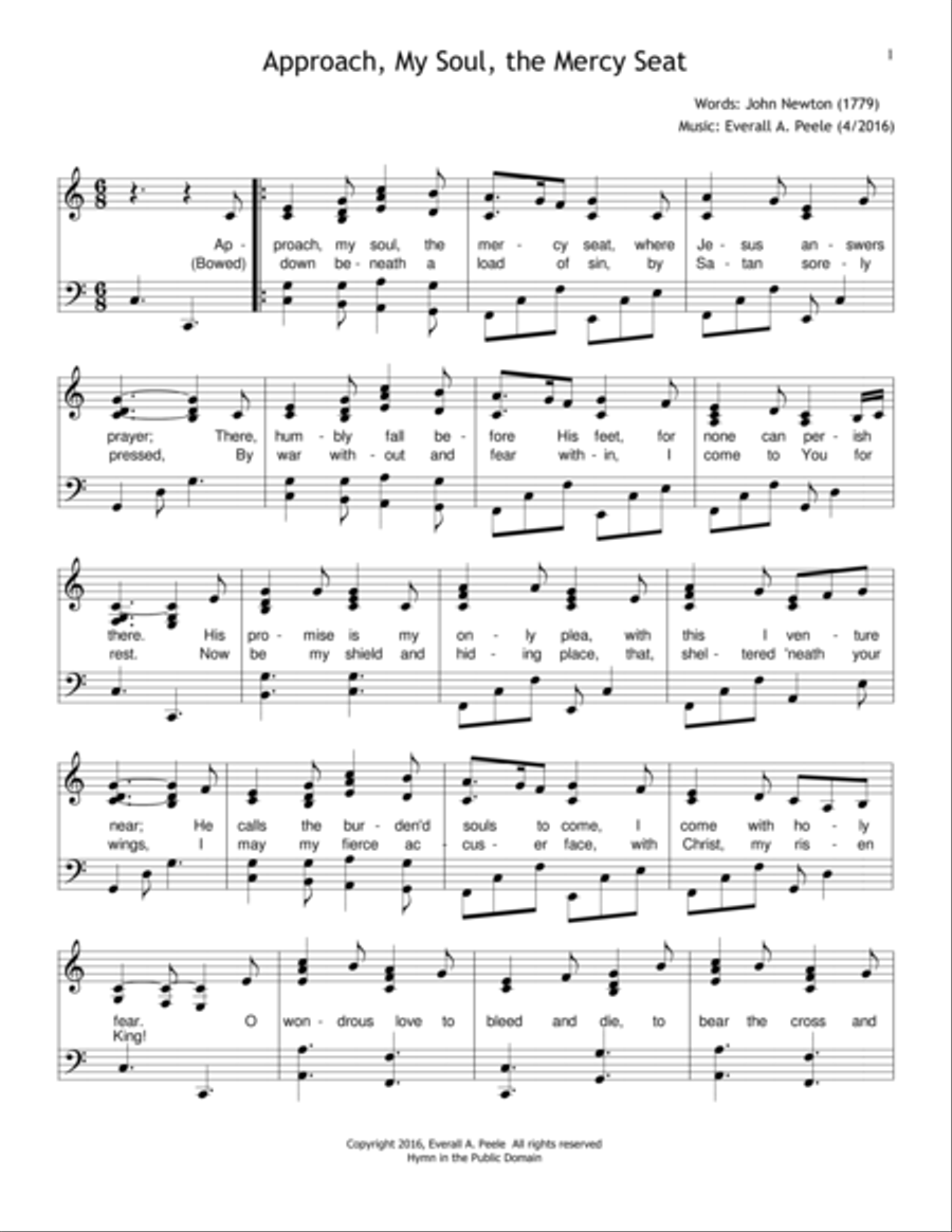 Approach, My Soul, the Mercy Seat Choir scores gallery preview page 1
