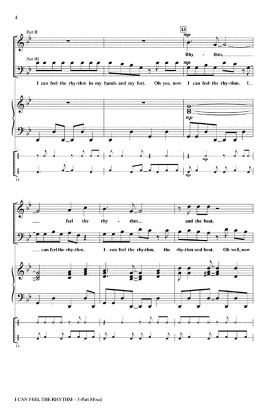 I Can Feel the Rhythm I Can Feel the Rhythm 3-Part scores gallery preview page 3