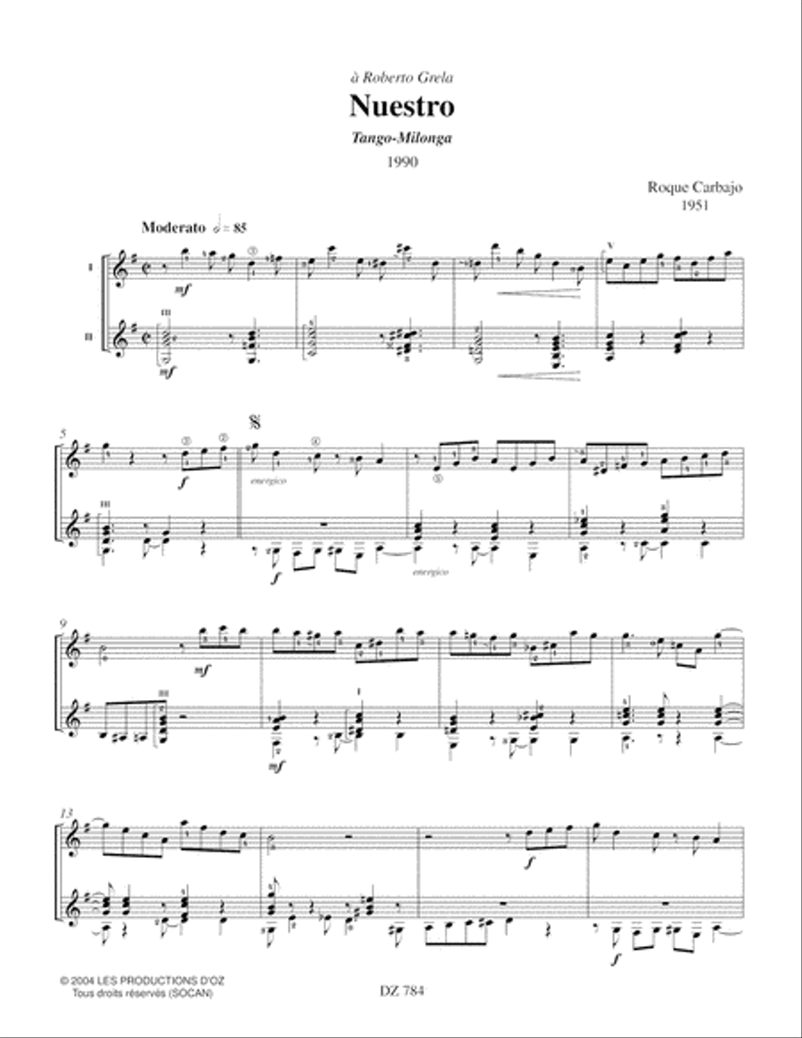 Nuestro Nuestro Classical Guitar scores gallery preview page 3