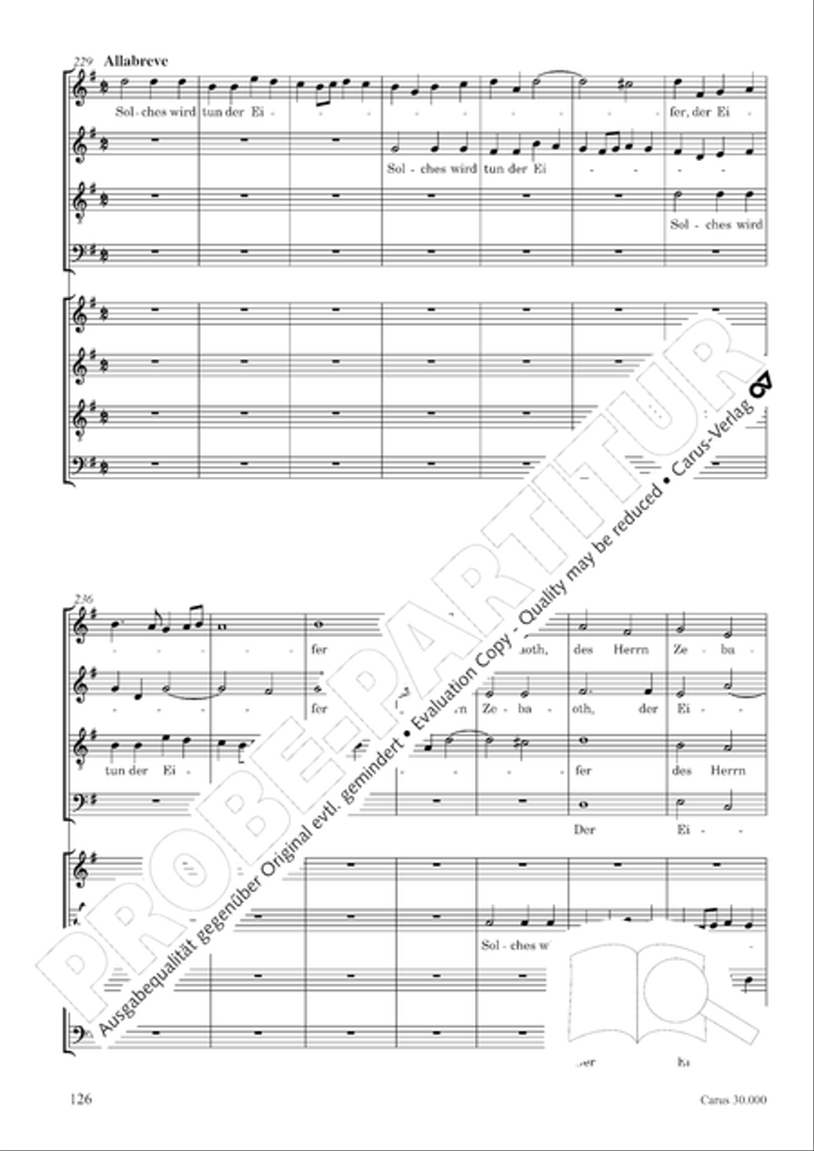 J.L. Bach: The complete motets Choir scores gallery preview page 133