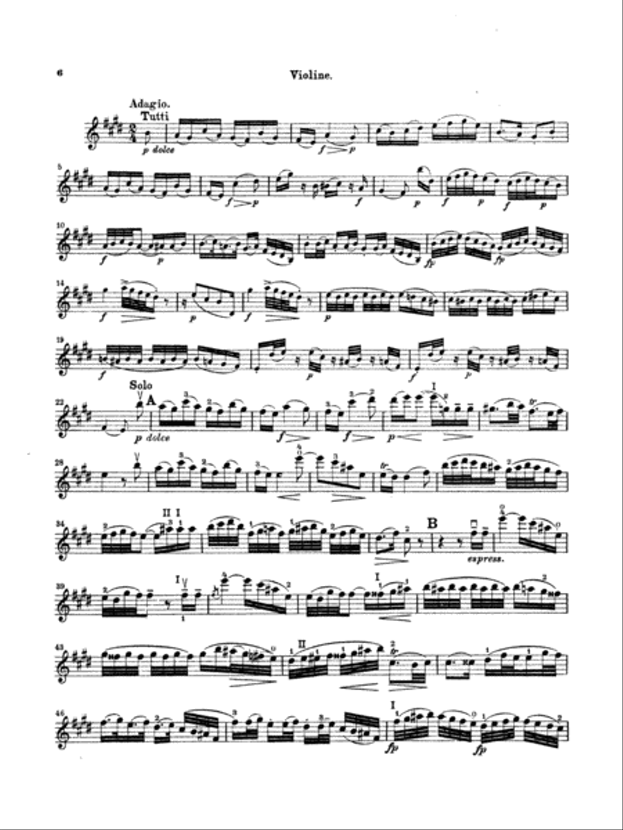 Mozart: Violin Concerto No. 5 in A Major, K. 219 Violin Solo scores gallery preview page 6