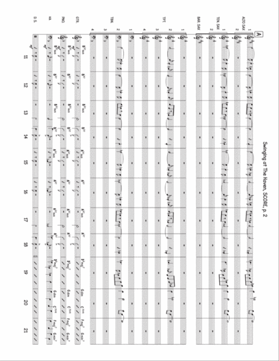 Swinging At The Haven Jazz Ensemble scores gallery preview page 2