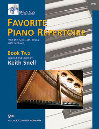 Book cover for Favorite Piano Repertoire, Book Two