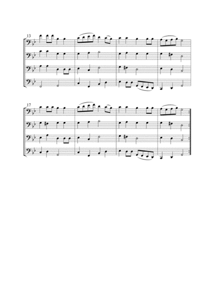 Hatikva (Nationalhymne Israels) für Posaunenquartett image number null