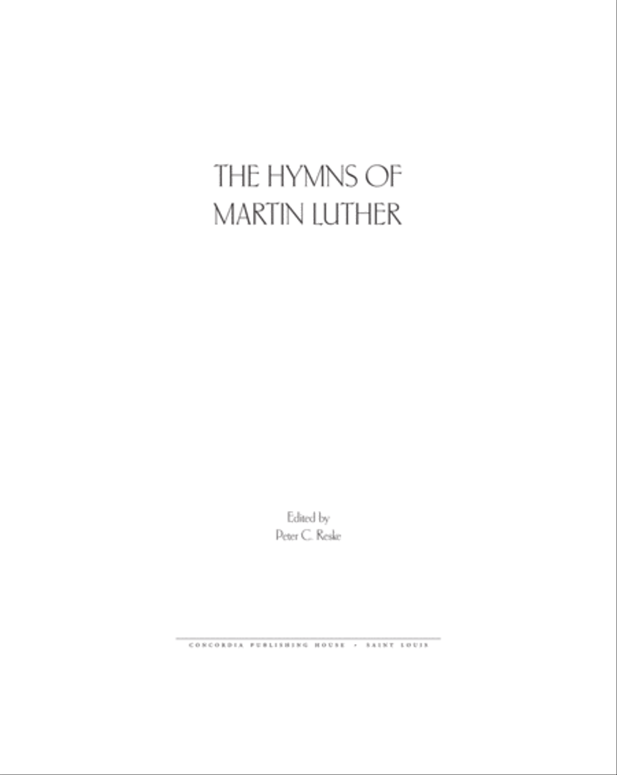 The Hymns of Martin Luther 4-Part scores gallery preview page 2