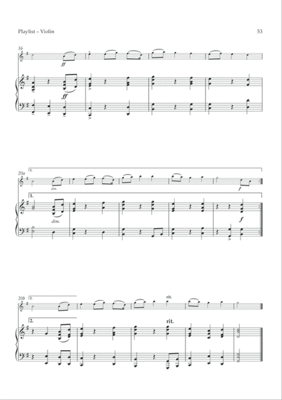 Jupiter Violin Solo scores gallery preview page 2