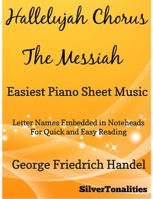 Book cover for Hallelujah Chorus Easiest Piano Sheet Music