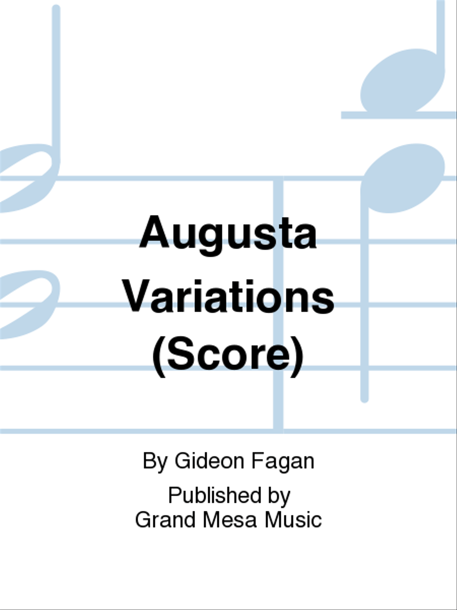 Augusta Variations Concert Band scores gallery preview page 1