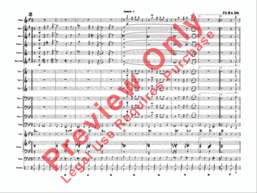It Don't Mean a Thing (If It Ain't Got That Swing) Jazz Ensemble scores gallery preview page 11