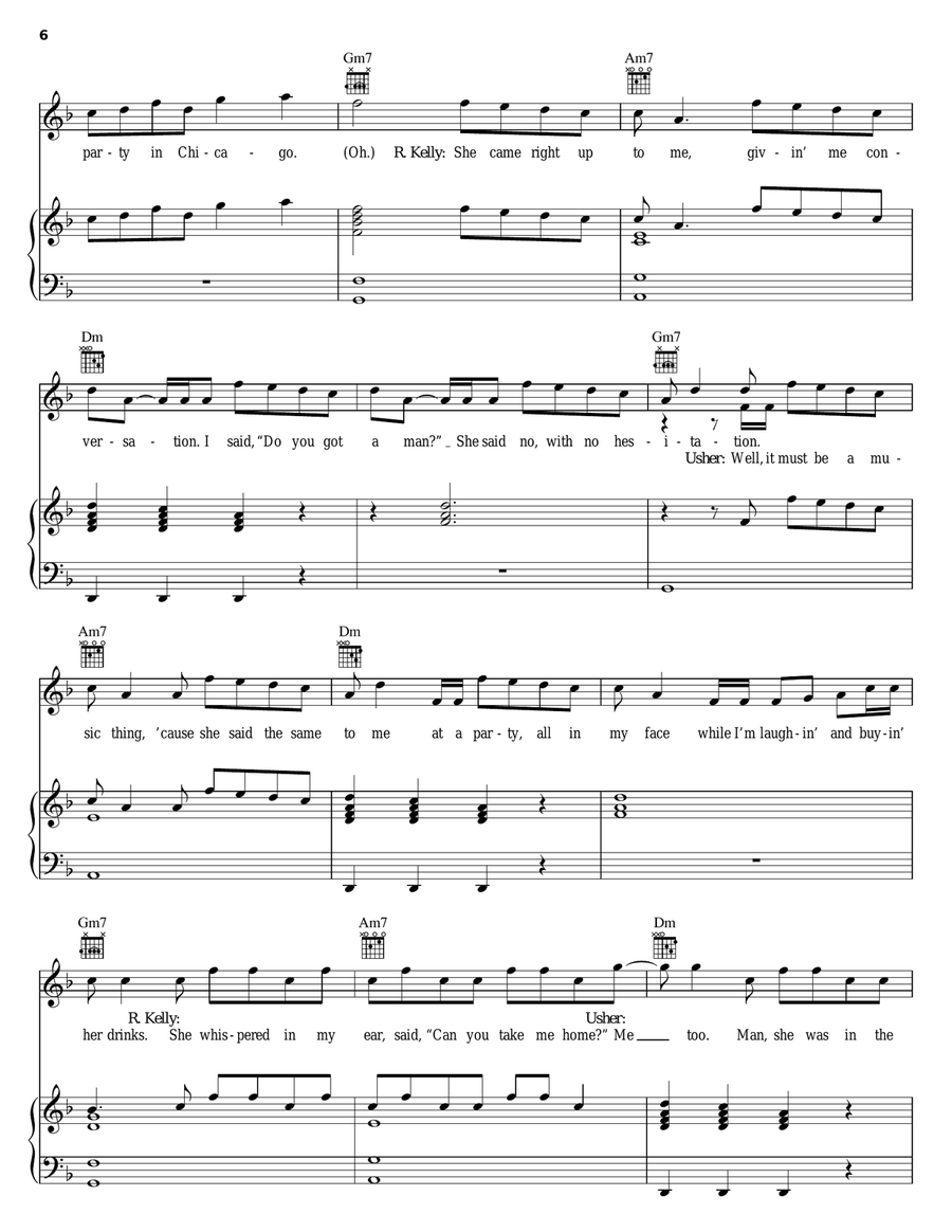 Same Girl Piano, Vocal, Guitar scores gallery preview page 6