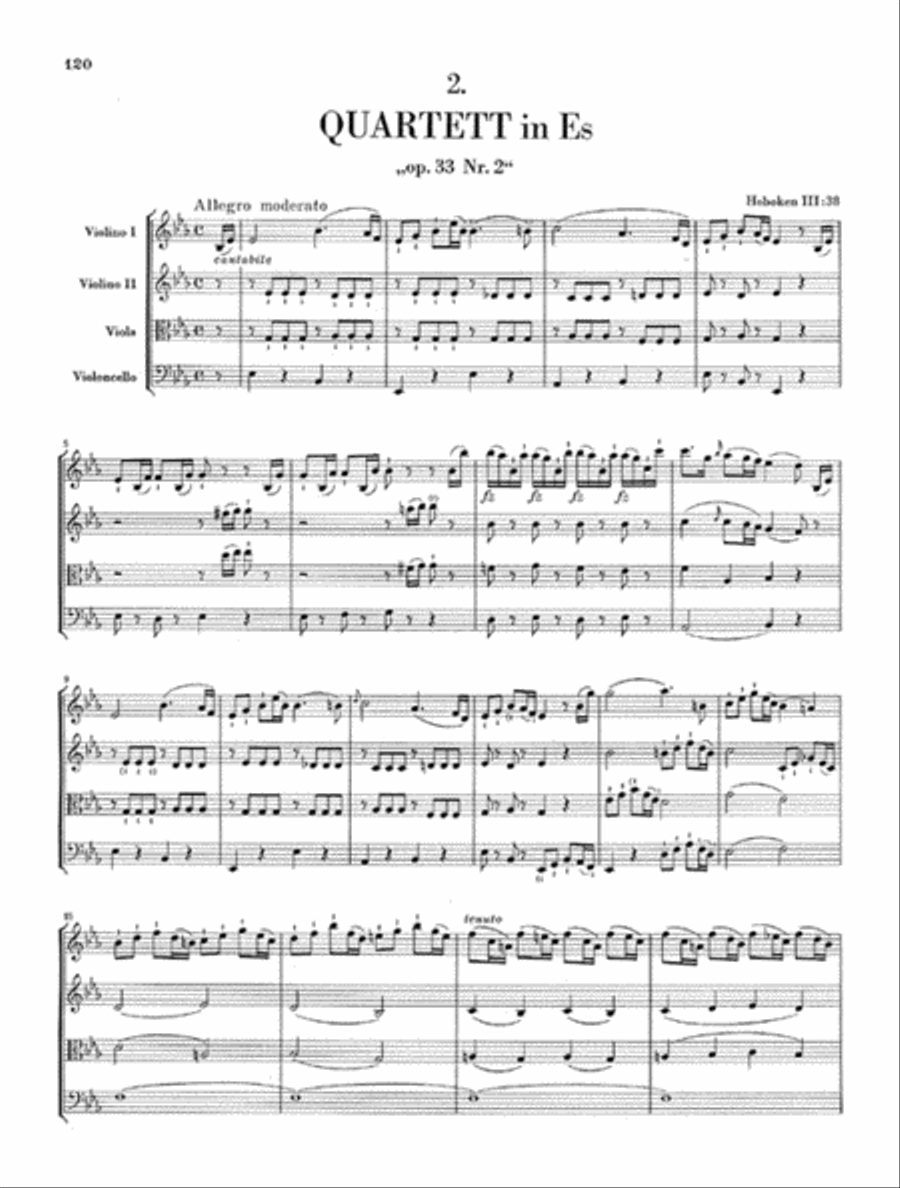 String Quartets op. 20 und op. 33 Heft 3 String Quartet scores gallery preview page 4