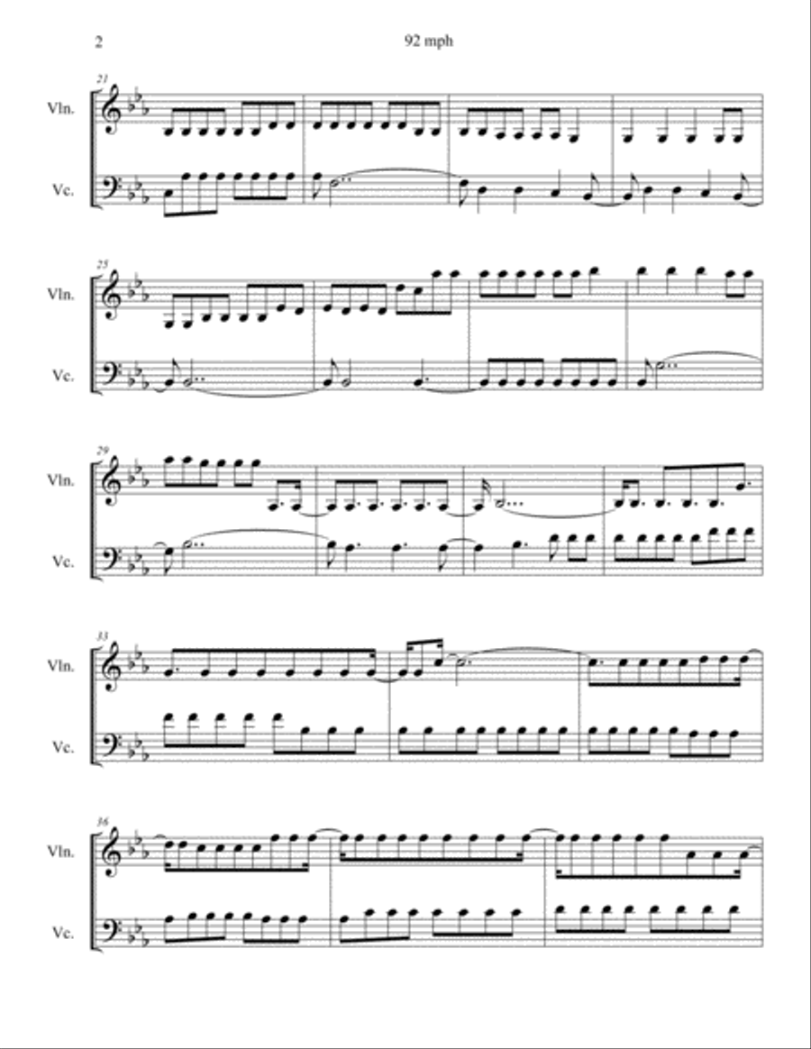 92 mph Small Ensemble scores gallery preview page 2