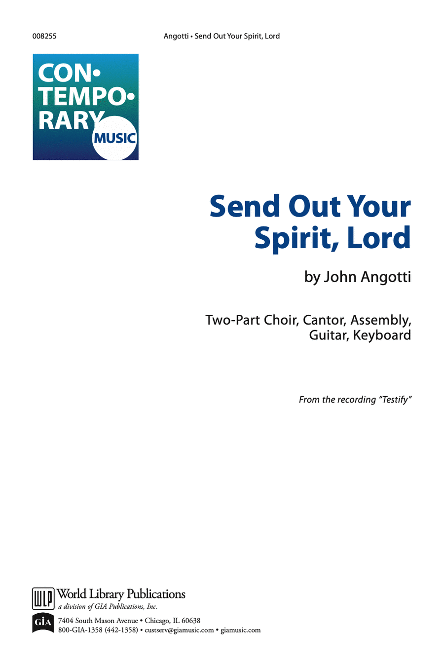 Send Out Your Spirit, Lord