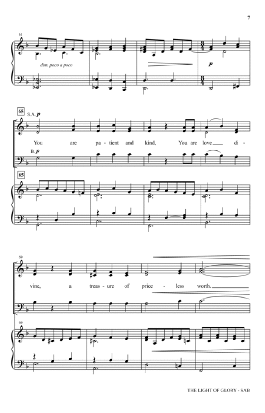 The Light Of Glory 3-Part scores gallery preview page 6