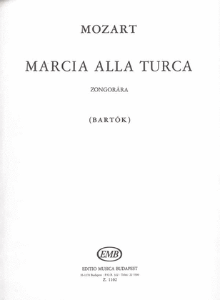 Book cover for Marcia alla Turca von der Sonate A-Dur (KV 331)