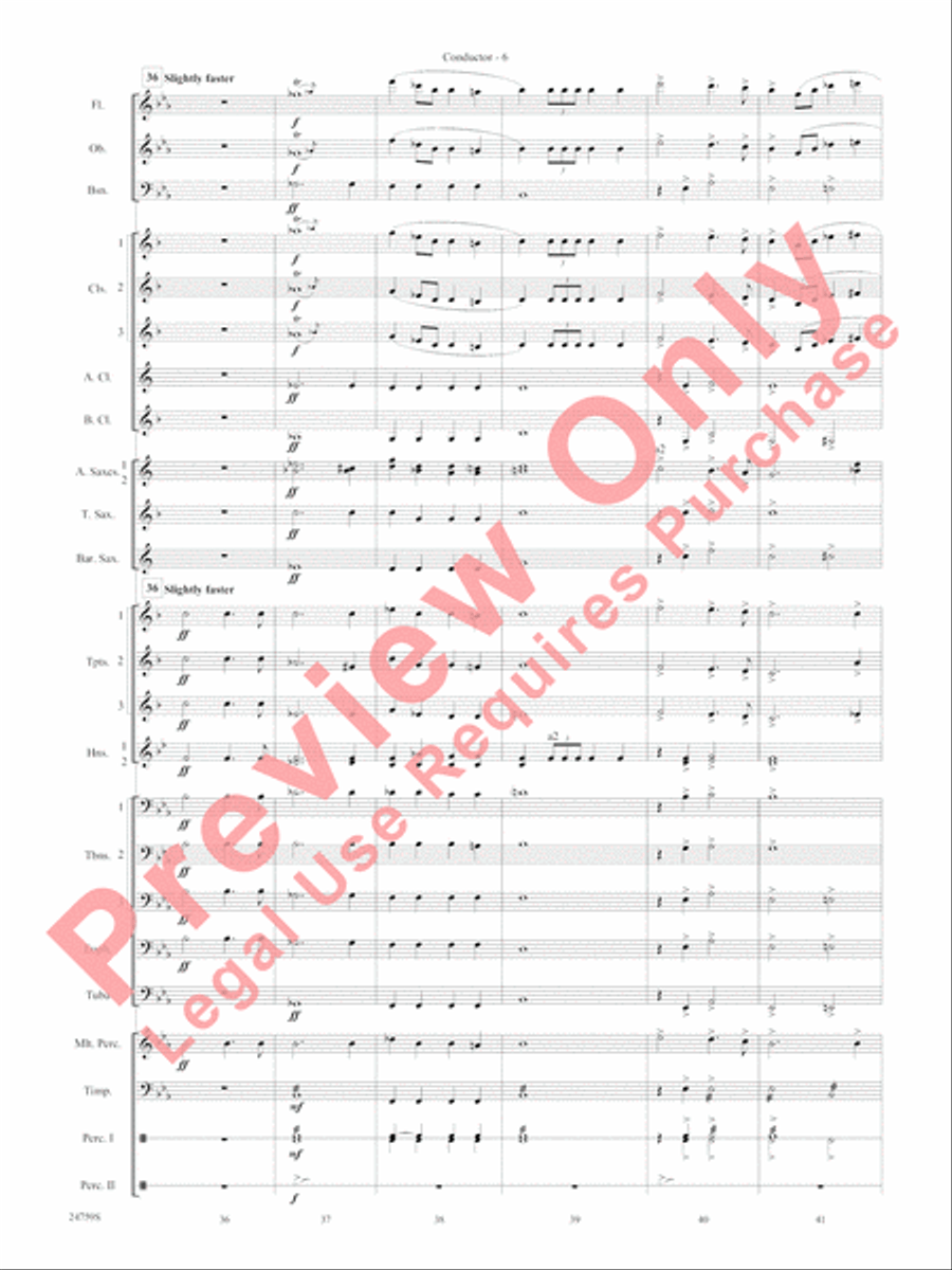 A Nation's Prayer Concert Band scores gallery preview page 9
