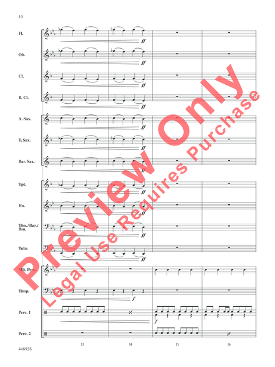 Zephyr Concert Band scores gallery preview page 11