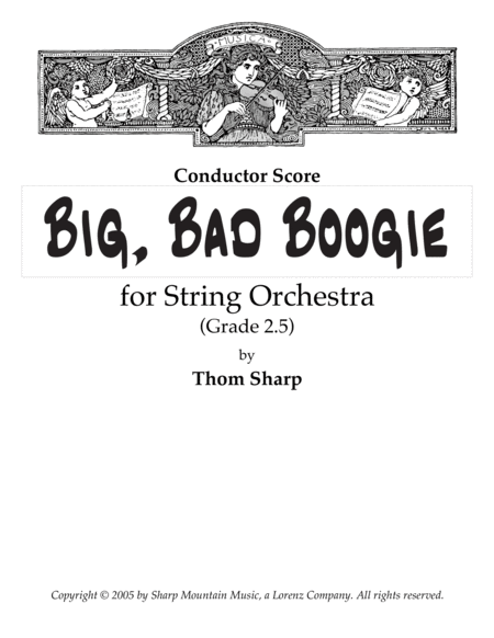 Big, Bad Boogie for String Orchestra - Score image number null