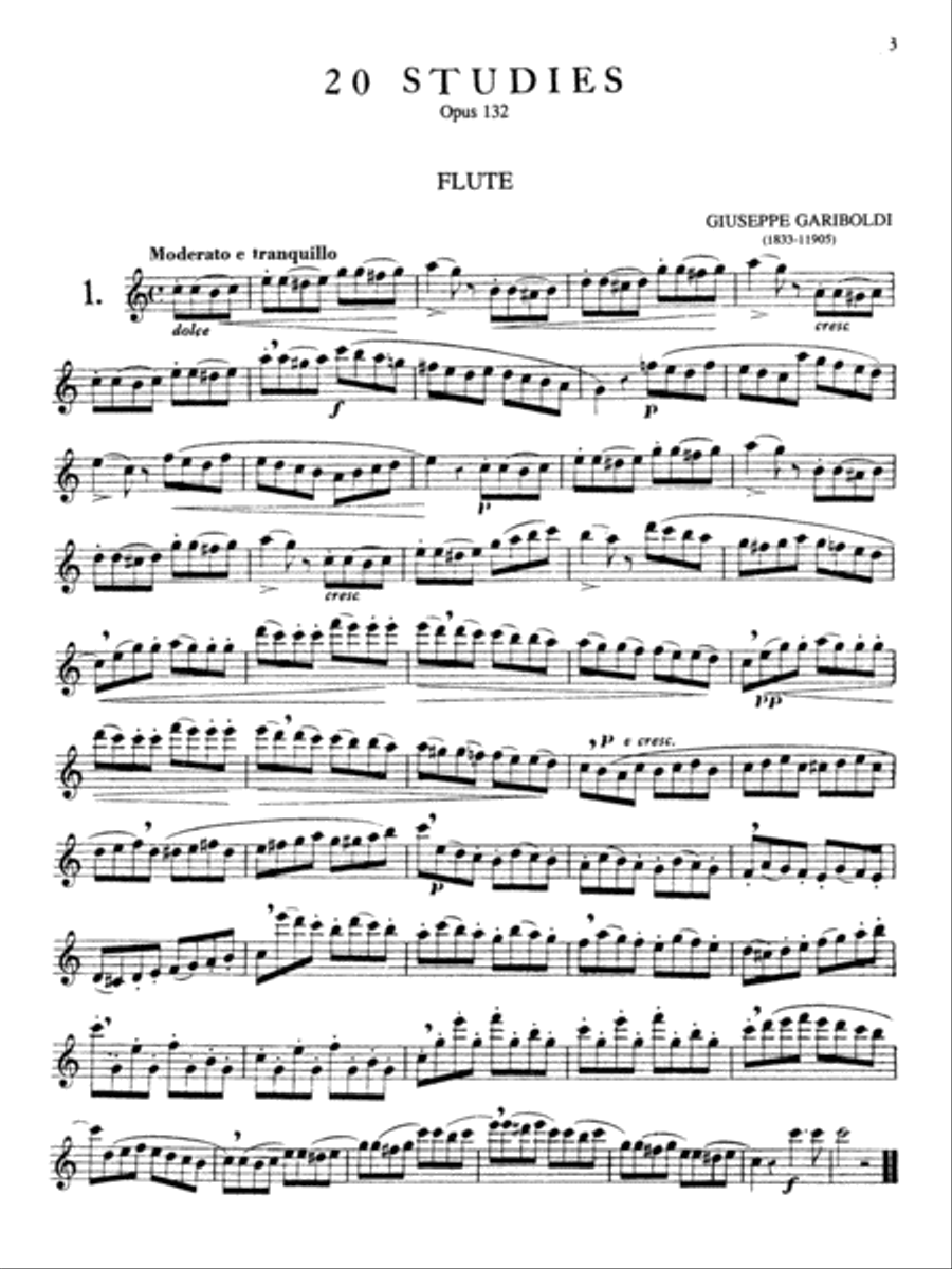20 Studies Op 132 Flute scores gallery preview page 4