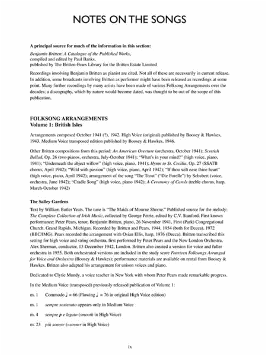 Complete Folksong Arrangements Medium Voice scores gallery preview page 5