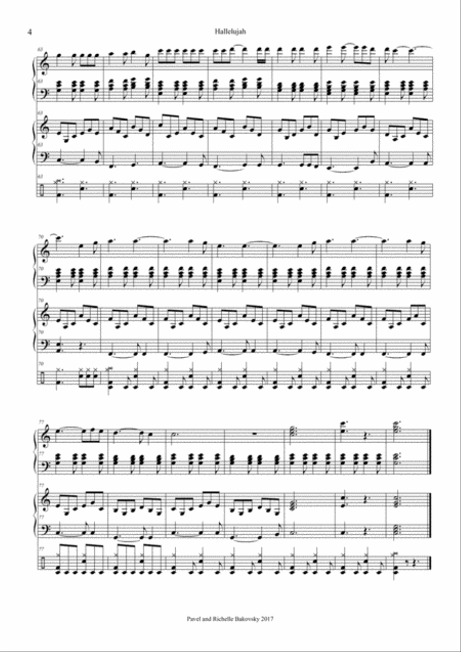 Hallelujah Horn scores gallery preview page 5