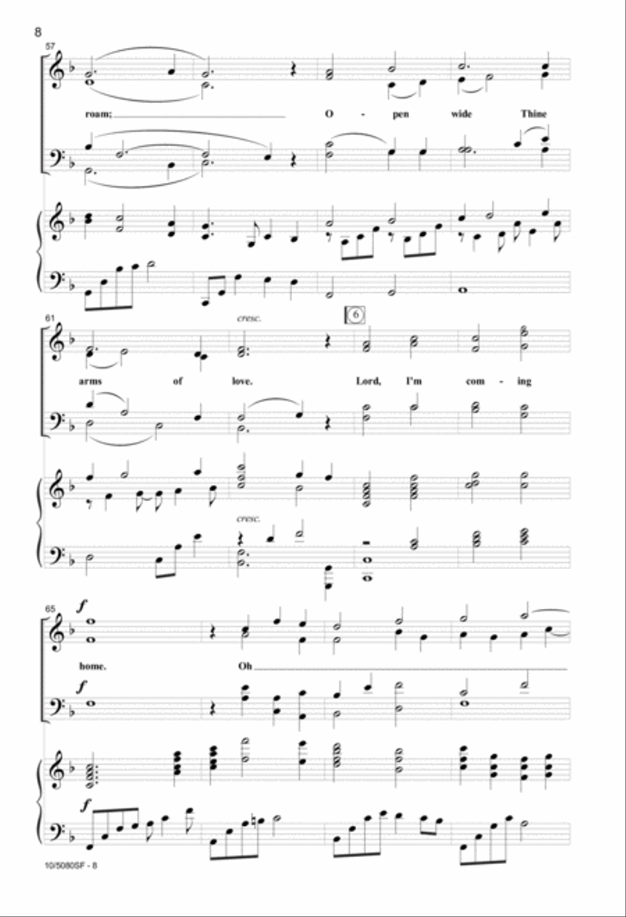 Lord, I'm Coming Home Lord, I'm Coming Home 4-Part scores gallery preview page 7