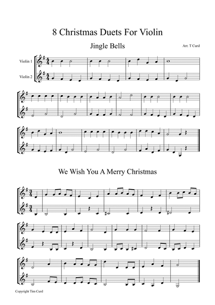 8 Christmas Duets For Violin image number null