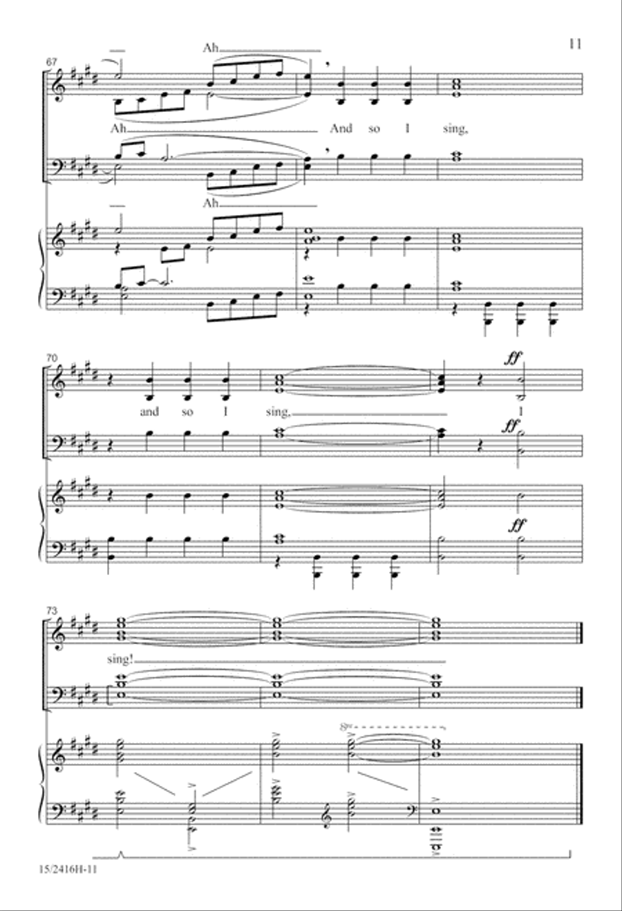 And So I Sing 4-Part scores gallery preview page 11