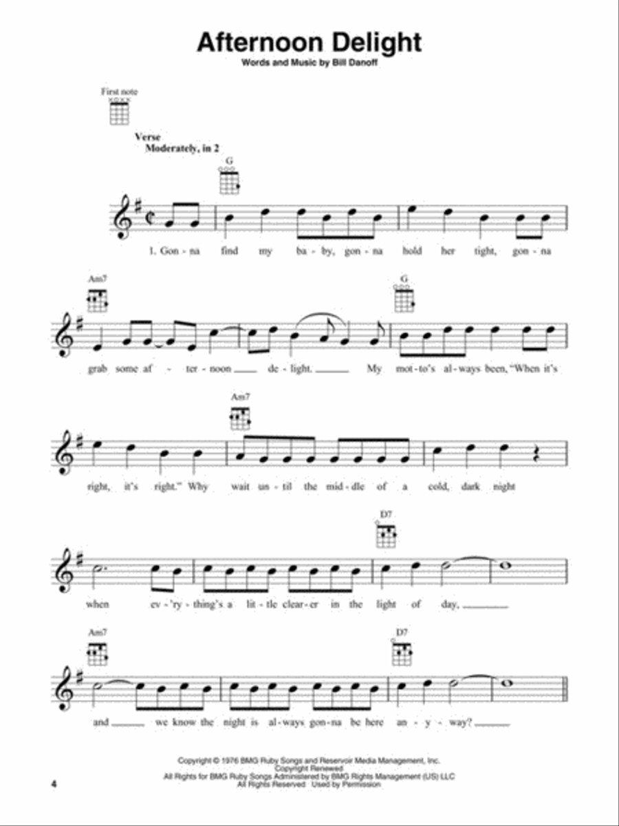 The Big Baritone Ukulele Book Baritone Ukulele scores gallery preview page 4