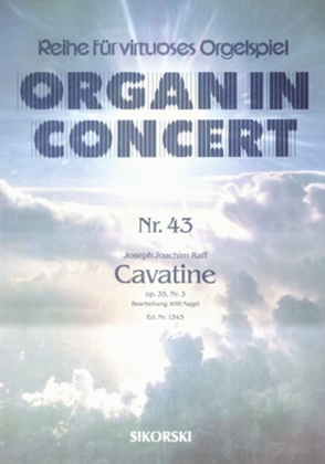 Book cover for Cavatine Fur Elektronische Orgel Op. 35/3