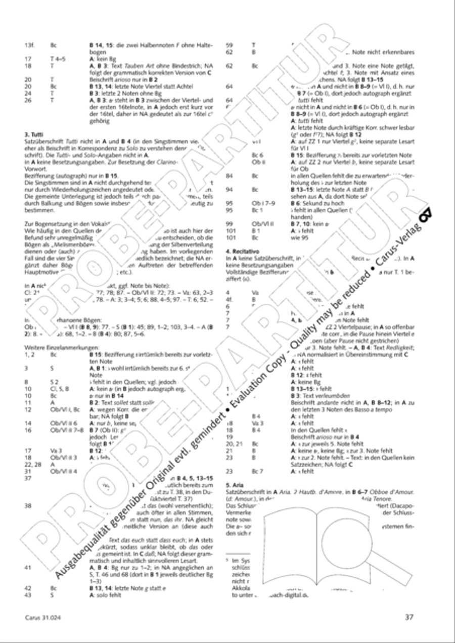 A conscience pure (Ein ungefarbt Gemute) 4-Part scores gallery preview page 38