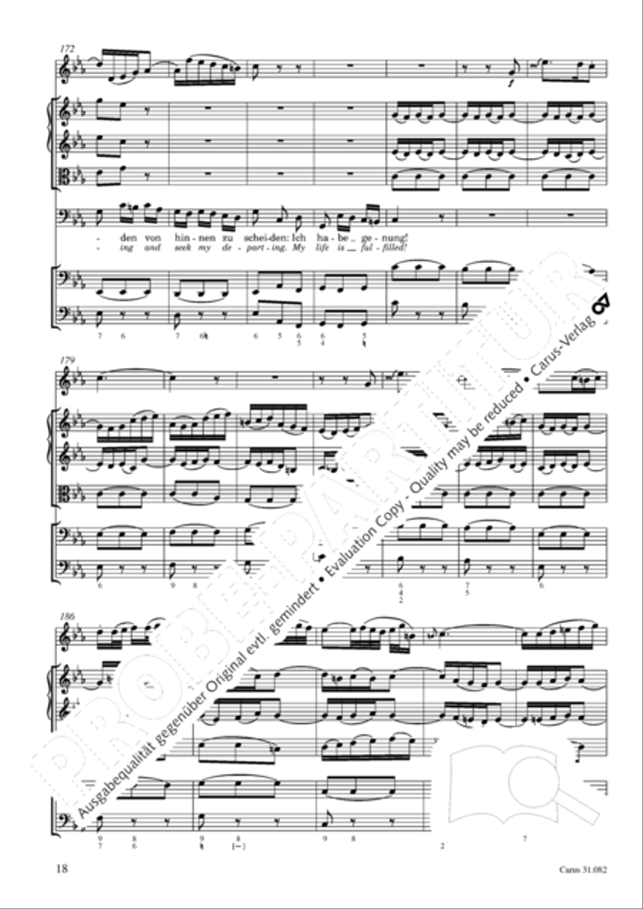 I have enough (Ich habe genung) Mezzo-Soprano Voice scores gallery preview page 19