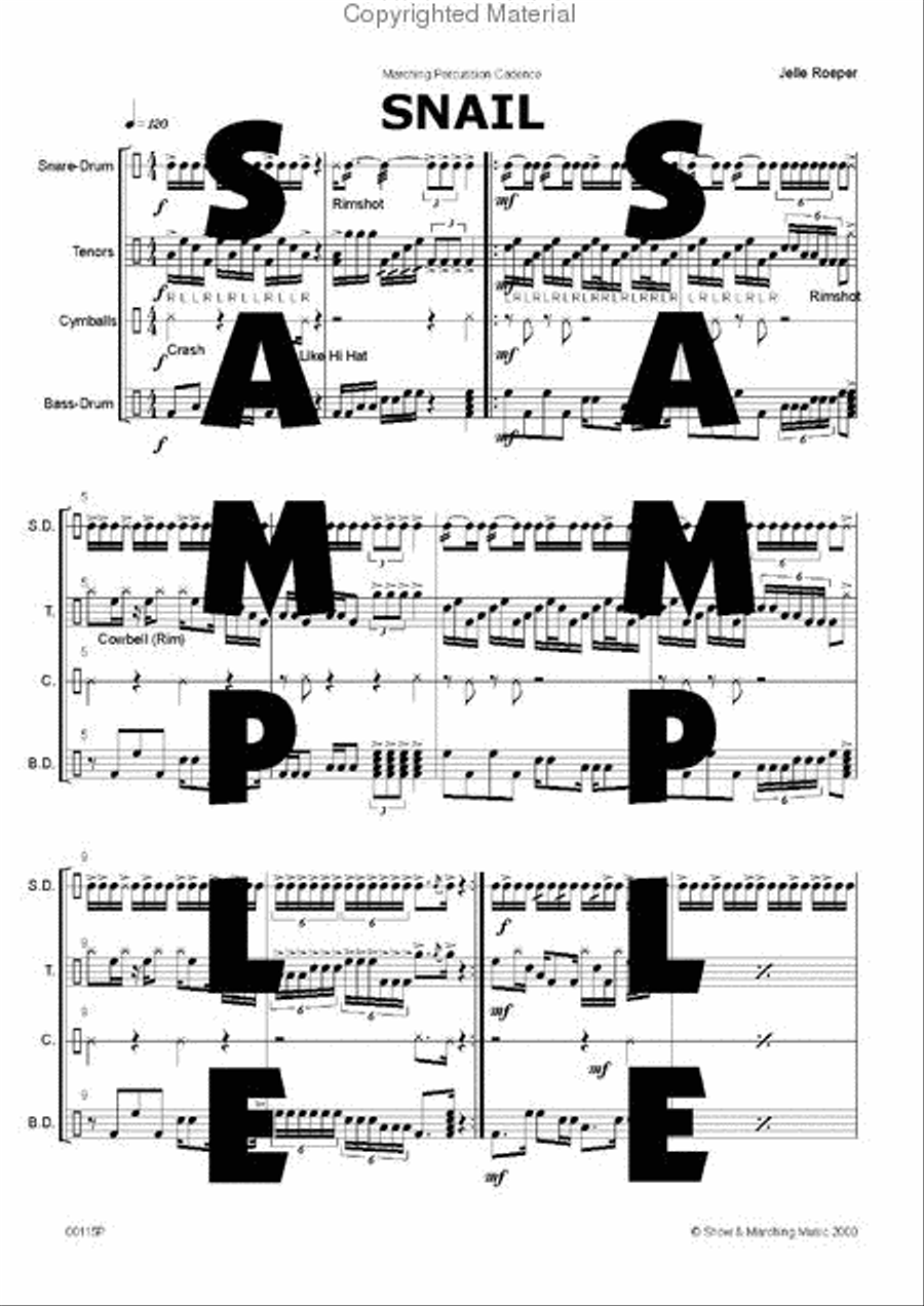 Snail Snare Drum scores gallery preview page 2